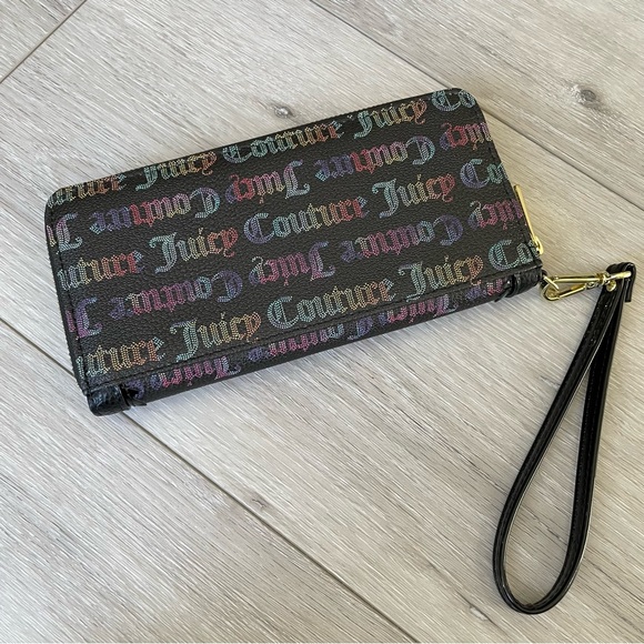 Juicy Couture Rainbow Logo Wallet Wristlet - Picture 3 of 7